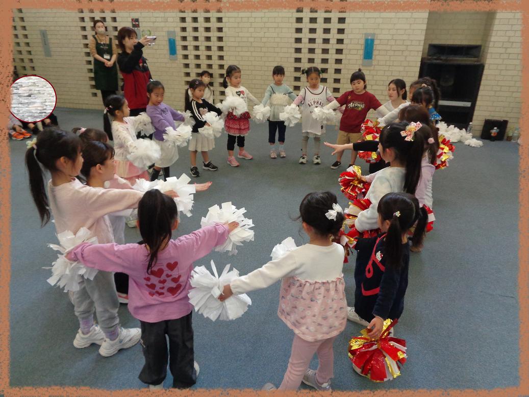 円陣の様子(1) 円陣の様子(1)